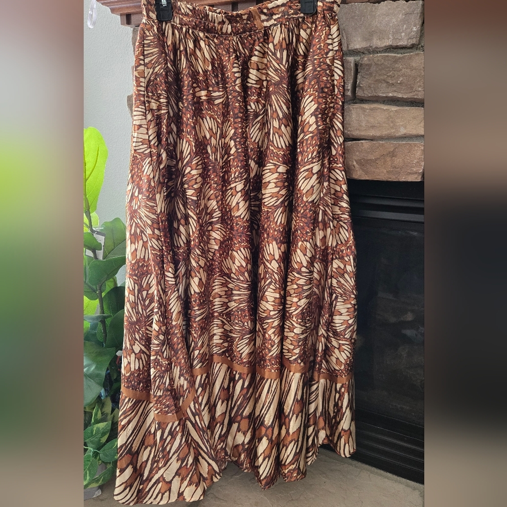 Cato Brown Patterned Skirt